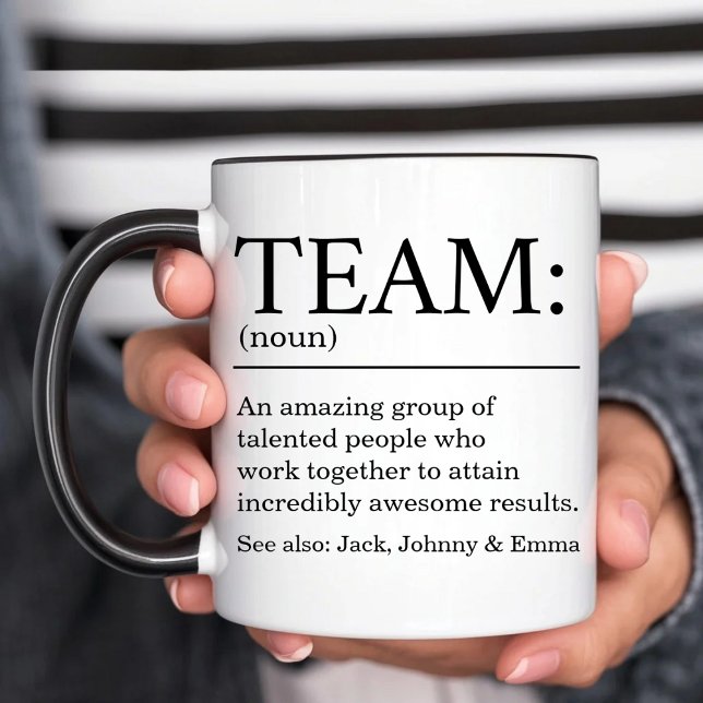 Personlig Team Definitions Kaffe Mugg (Skapare uppladdad)