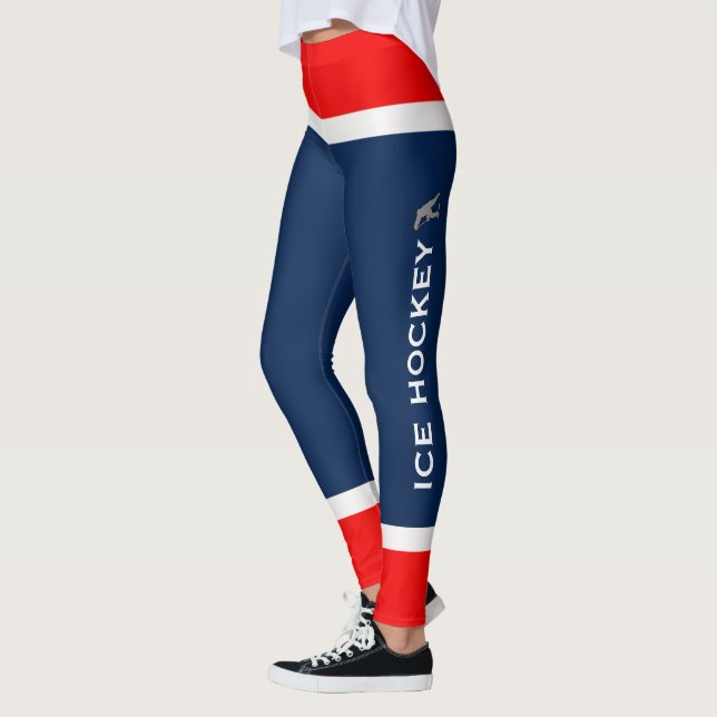 Personlig Team Färg Ice Hockey Socks Leggings (Vänster)