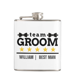 Personlig Team Groom Best Man Fickplunta