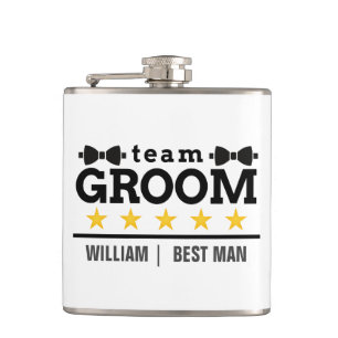 Personlig Team Groom Best Man Fickplunta