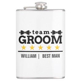 Personlig Team Groom Best Man Fickplunta