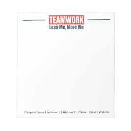 Personlig Team Inspirational Office Corporate Anteckningsblock