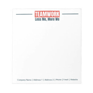 Personlig Team Inspirational Office Corporate Anteckningsblock