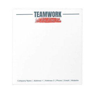 Personlig Team Inspirational Office Corporate Anteckningsblock