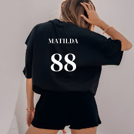 Personlig Team Logotyp Namn Nummer Modern Sport T Shirt