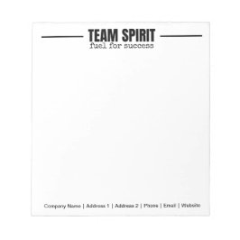 Personlig Team Spirit Staff Office Corporate Anteckningsblock
