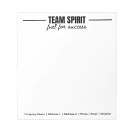 Personlig Team Spirit Staff Office Corporate Anteckningsblock