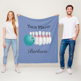 Personlig Teamspelare i Bowling Fleecefilt