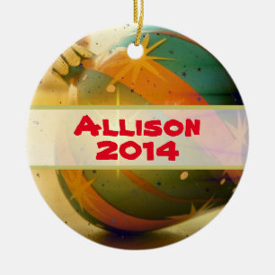 Personlig TearDrop Shaped jul Ornament