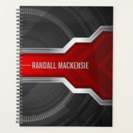 Personlig Techno-Thned Red and Black