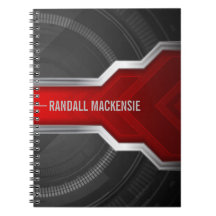 Personlig Techno-Thned Red and Black