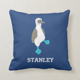 Personlig Tecknad Blåfoten Booby Bird Kudde