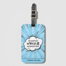 Personlig Tecknad Bok Art Luggage Tag