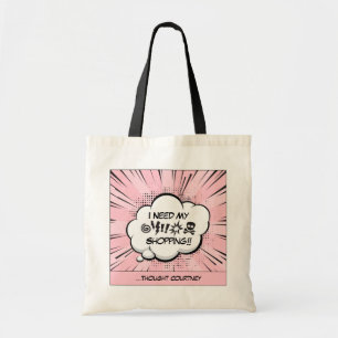 Personlig Tecknad Bok Art Tote Bag Tygkasse