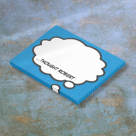 Personlig Tecknad Bok Funny Tänka Bubble Post-it Block