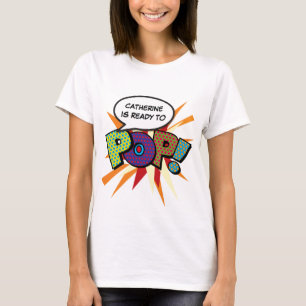 Personlig Tecknad Bok PIP Art-Redo till POP! Tee