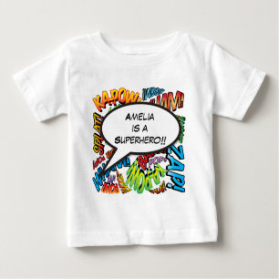 Personlig Tecknad Bok pop Art Tal bubbla T-shirt