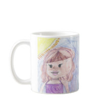 Personlig teckning teckning barn till den här söta