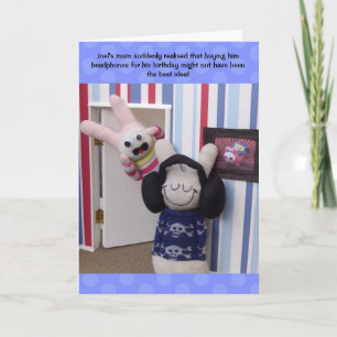 Personlig Teenage Boy Birthday Card - Humor Kort