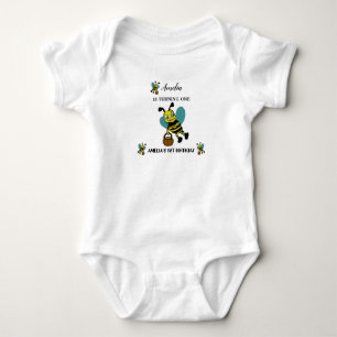 Personlig tema för bin 1-års födelsedagsfest t shirt