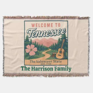 Personlig Tennessee-kastfilt Filt