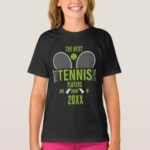 Personlig Tennis Birth Year Namn Birthday T Shirt