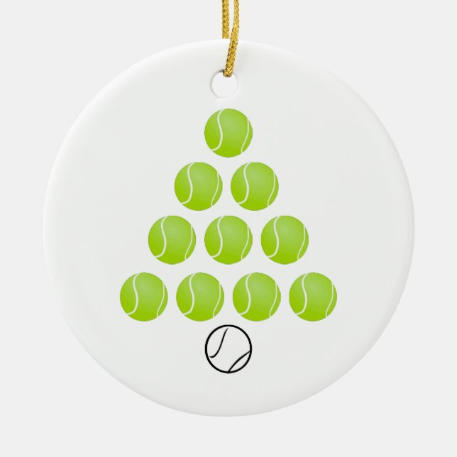 Personlig Tennis Boll Julgran Ornament (Framsidan)