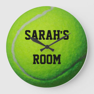 Personlig Tennis Boll Large Wall Clock Stor Klocka