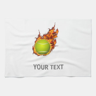 Personlig Tennis Boll om Fire Tennis Theme Gift Kökshandduk
