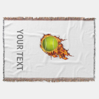 Personlig Tennis Boll om Fire Tennis Theme Gift Mysfilt