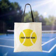 Personlig tennis boll tote bags