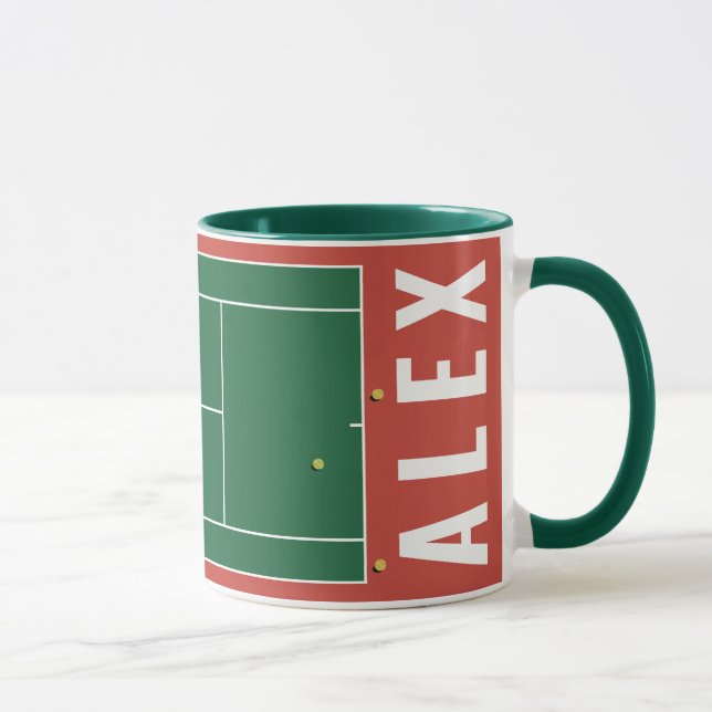 Personlig Tennis Gift Mugg (Höger)