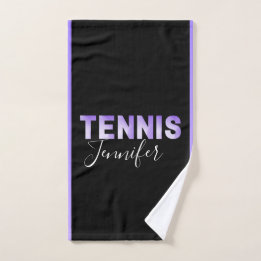 Personlig Tennis Girls Namn Lila Ombre Text