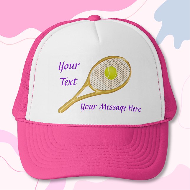 Personlig TENNIS Hats för kvinnor Truckerkeps (Tennis Cap for Women. Tennis Cap for women. Tennis gifts for her. Ladies tennis caps. Tennis gifts.)