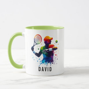 Personlig Tennis Kärlek Glad Tennis Dag Mugg