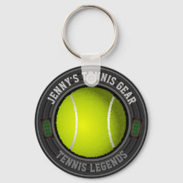 Personlig Tennis Keychain Nyckelring