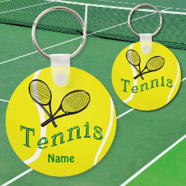 Personlig Tennis Keychain Tennis Team Gifts Nyckelring
