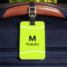 Personlig Tennis Monogram Initial Namn