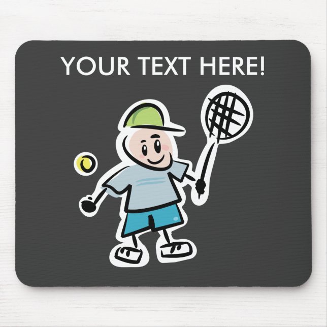 Personlig Tennis Mousepad med tecknad Musmatta (Framsidan)