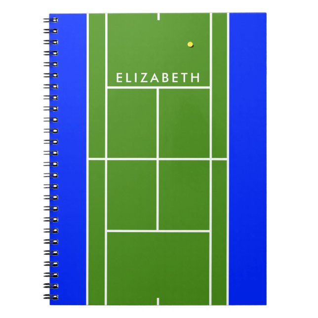 Personlig Tennis Notebook Anteckningsbok (Framsidan)