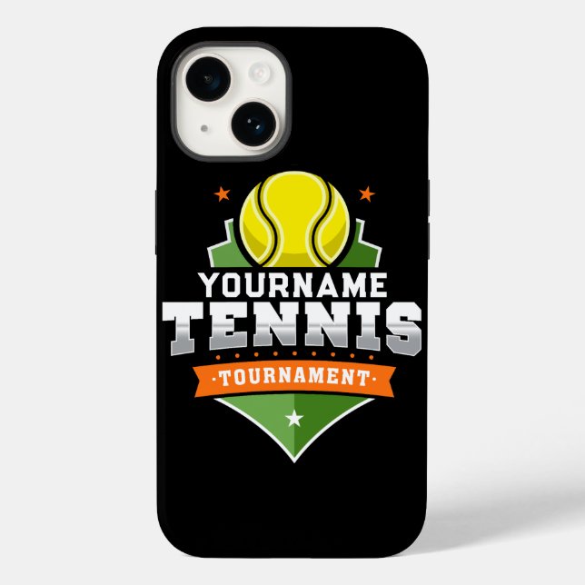 Personlig Tennis Player NAMN Varsity Tournament (Baksida)