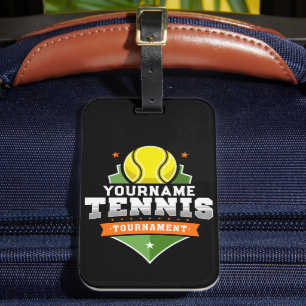 Personlig Tennis Player NAMN Varsity Tournament Bagagebricka