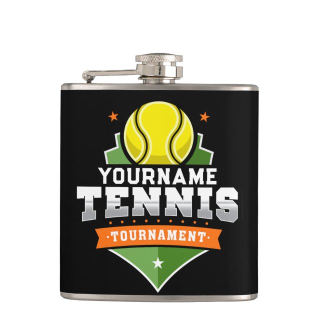 Personlig Tennis Player NAMN Varsity Tournament Fickplunta (Framsidan)