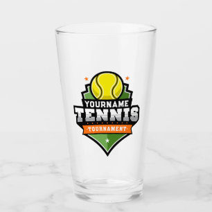 Personlig Tennis Player NAMN Varsity Tournament Glaskopp