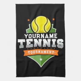 Personlig Tennis Player NAMN Varsity Tournament Kökshandduk