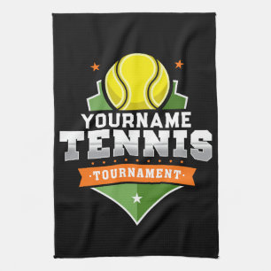 Personlig Tennis Player NAMN Varsity Tournament Kökshandduk