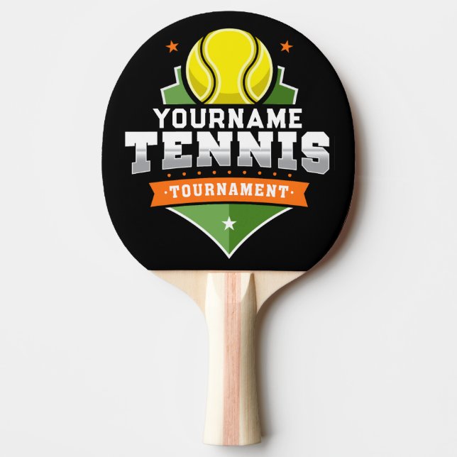 Personlig Tennis Player NAMN Varsity Tournament Pingisracket (Framsidan)