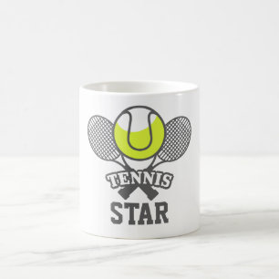 Personlig Tennis Star Coffee Mugg