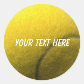 Personlig Tennis Sticker Runt Klistermärke