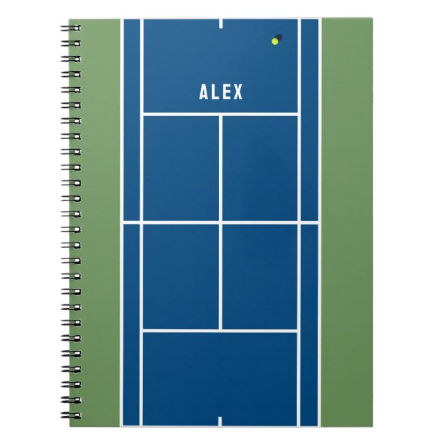 Personlig Tennispresent Anteckningsbok (Framsidan)